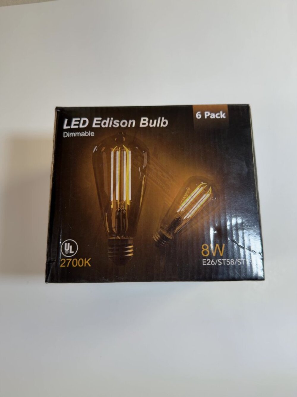 TJOY Edison LED Bulbs 6-Pack E26 Dimmable New